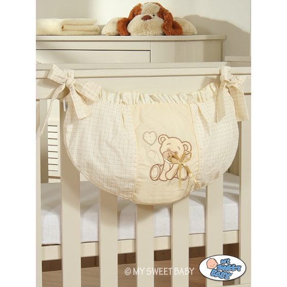 Toys bag- Teddy Bear with bow cream