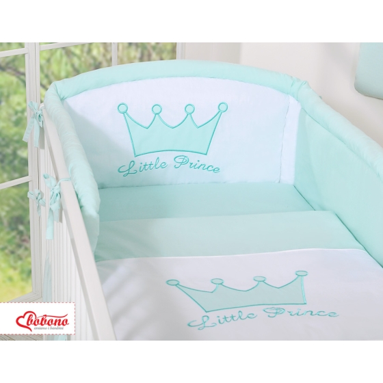 Universal Baby Bed Bumper- Little Prince/Princess mint