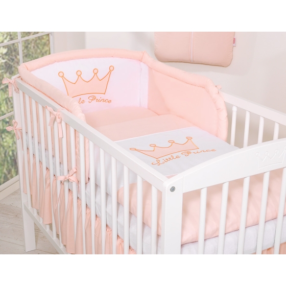 Universal Baby Bed Bumper- Little Prince/Princess pink