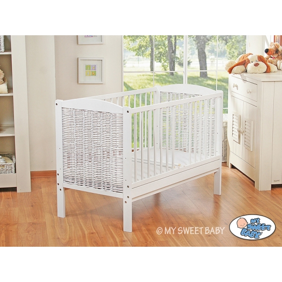 Wicker Baby cot 120x60cm no. 5007-07