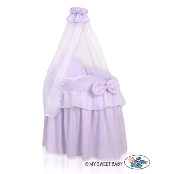 Wicker crib for doll with drape no. 2159-304
