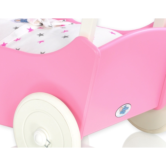 Wooden Doll Carriage Fuchsia -622