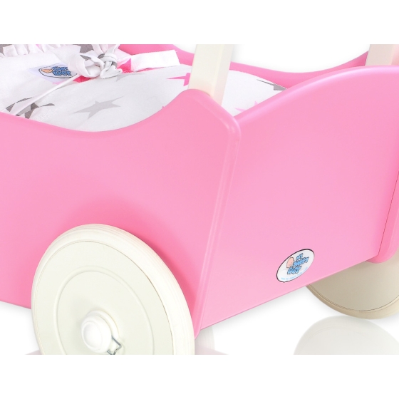 Wooden Doll Carriage Fuchsia -764