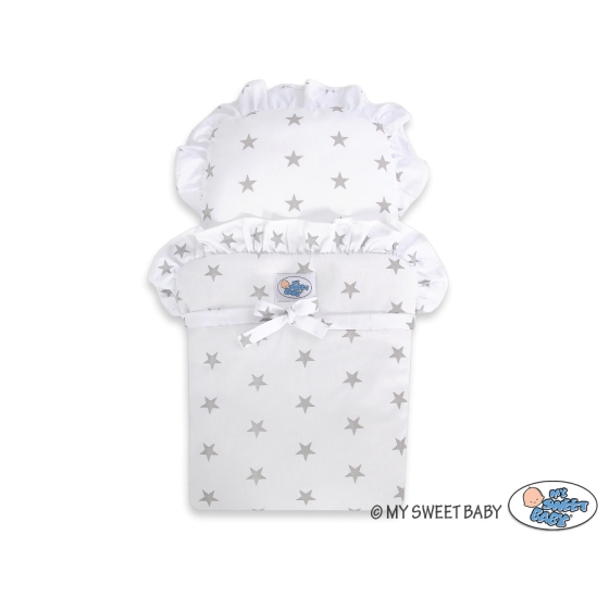 Wooden Doll Pram Stroller Gray-740
