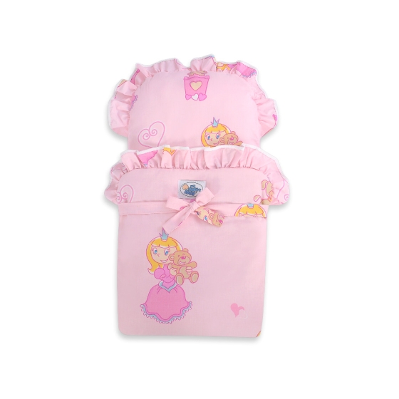 Wooden Doll Stroller Fuchsia-White -558