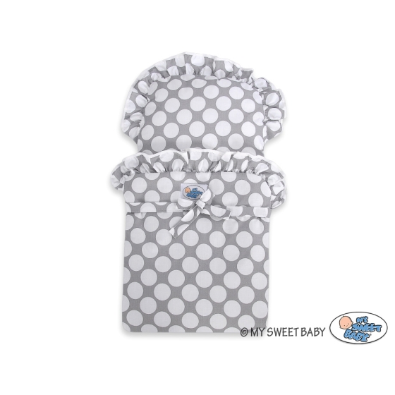 Wooden Doll Stroller Gray-White -770