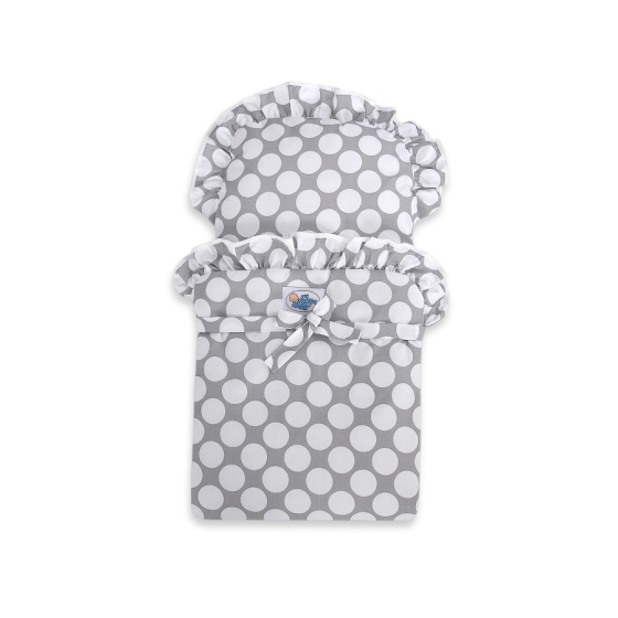 Wooden Doll Stroller Gray-White -770