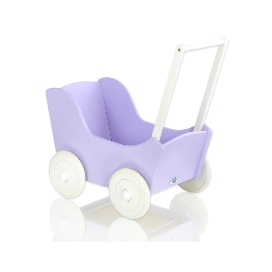 Wooden Doll Stroller Lilac